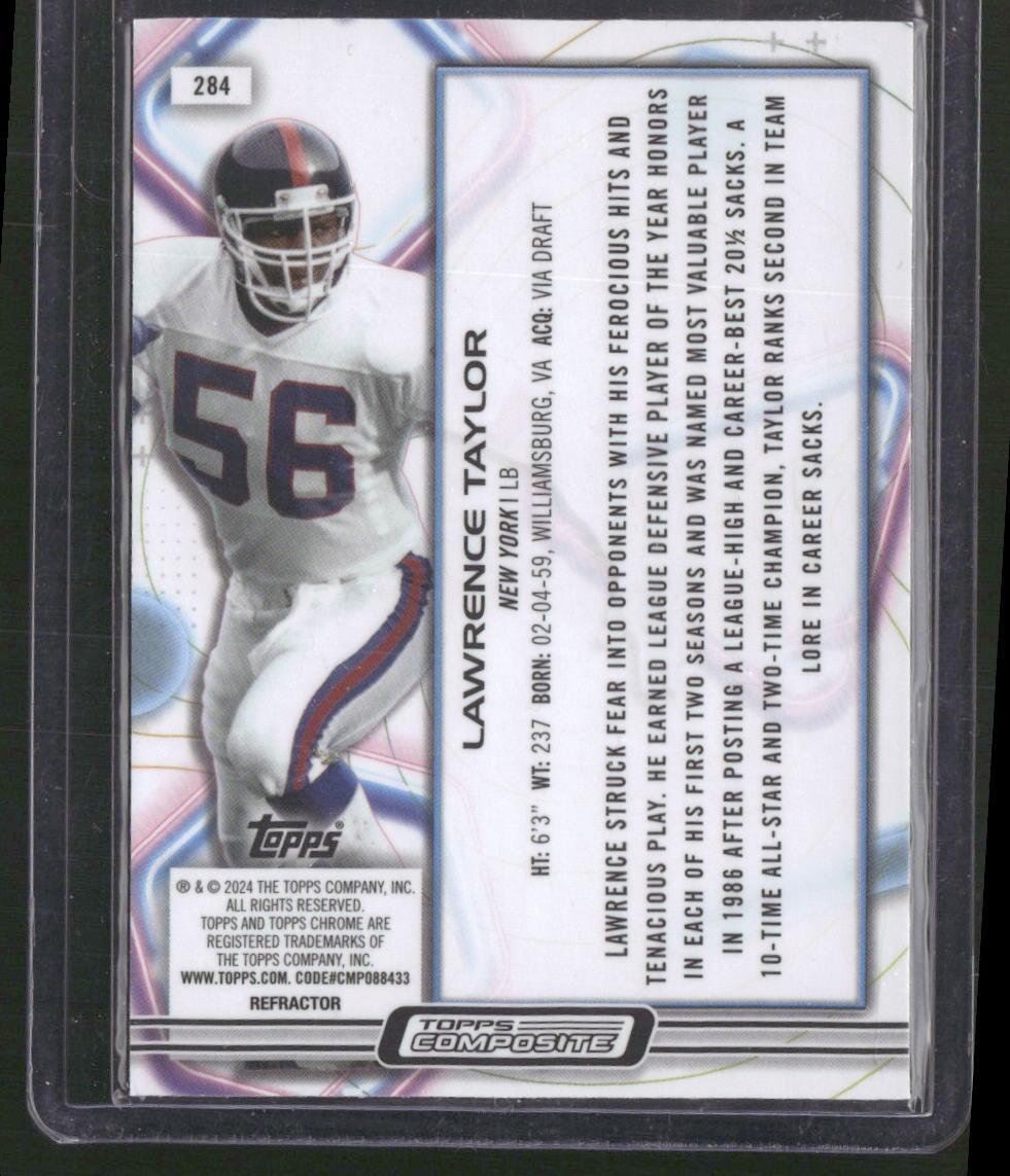 2023 Topps Composite #284 Lawrence Taylor Cosmic Chrome Refractor