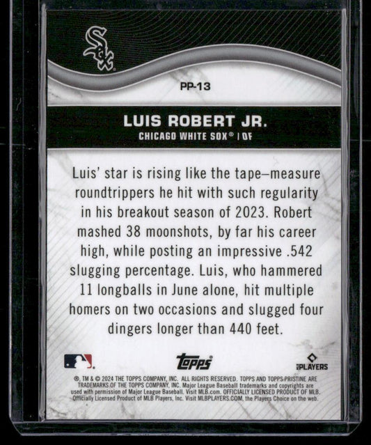 2024 Topps Pristine #PP-13 Luis Robert Jr. Pristine Production