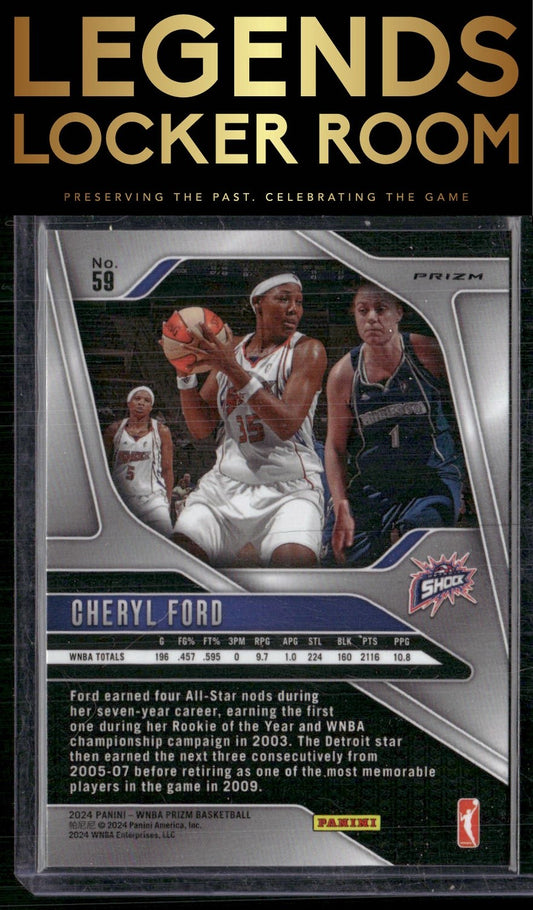 2024 Panini Prizm WNBA #59 Cheryl Ford Snakeskin Prizms