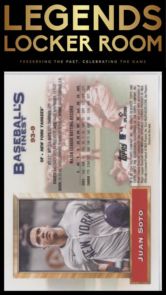 2024 Finest #93-9 Juan Soto What If... 1993 Finest Prototype