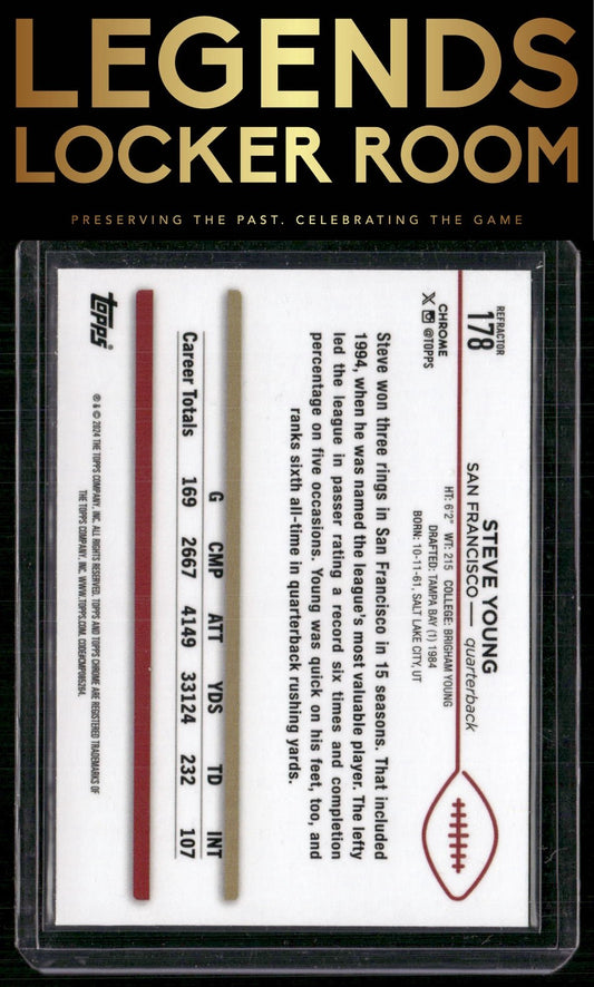 2024 Topps Chrome #178 Steve Young Refractor