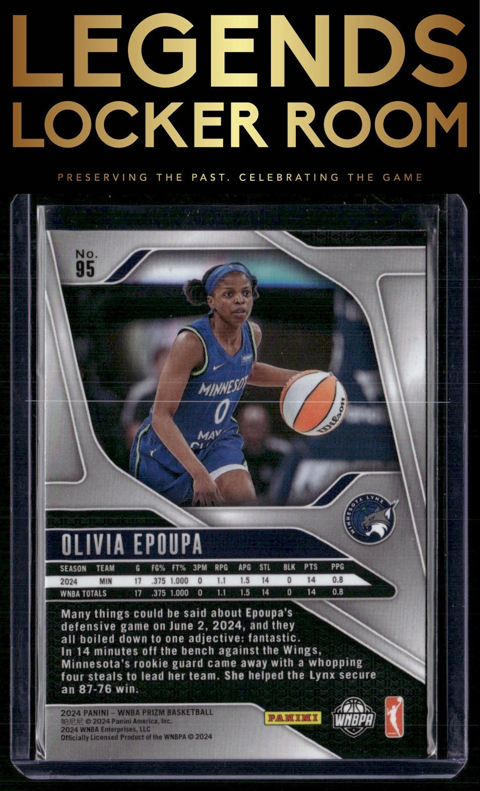 2024 Panini Prizm WNBA #95 Olivia Epoupa