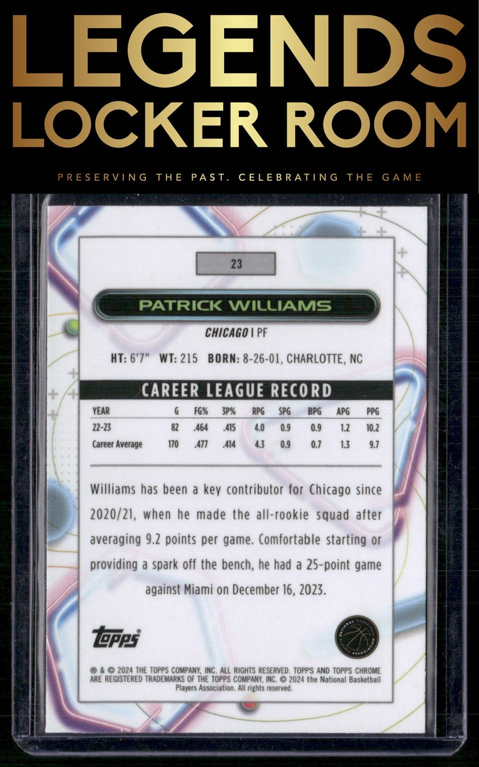 2023-24 Topps Chrome Cosmic #23 Patrick Williams
