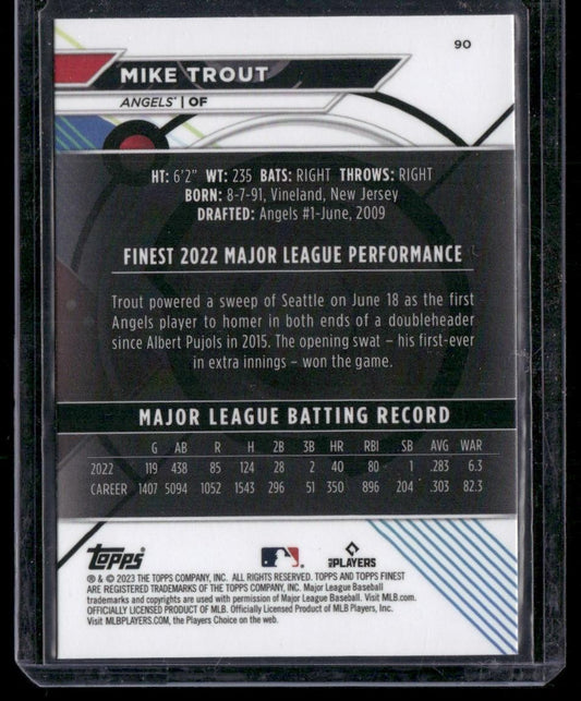 2023 Finest #90 Mike Trout