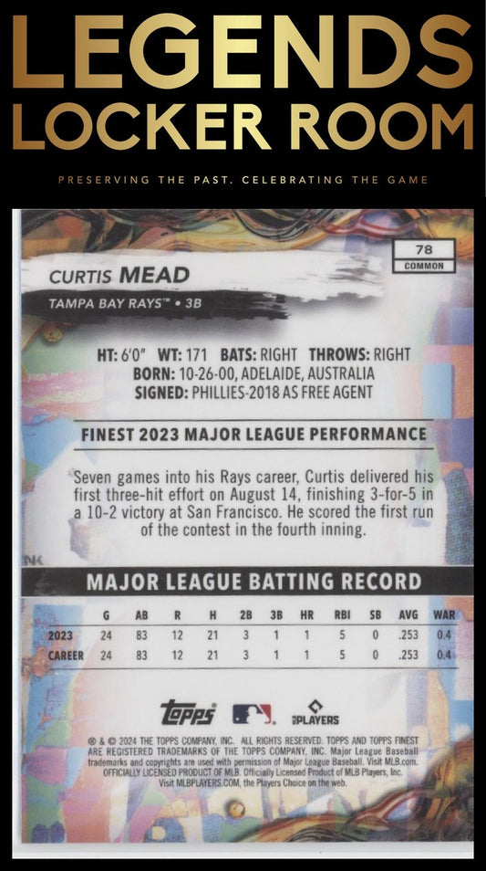 2024 Finest #78 Curtis Mead