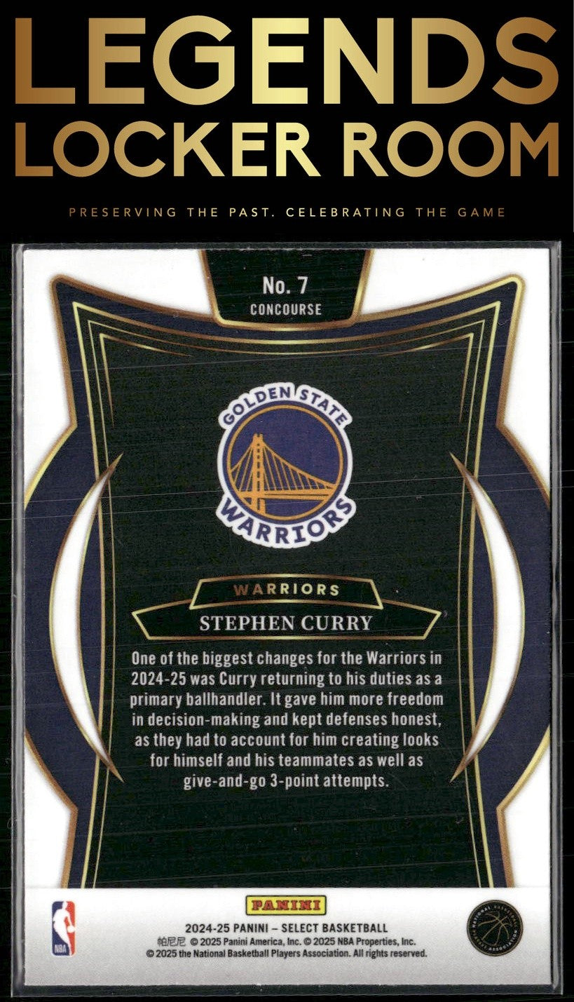 2024-25 Panini Select #7 Stephen Curry