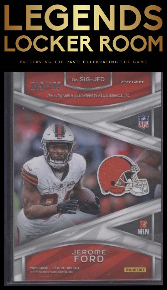2024 Panini Spectra #SIG-JFD Jerome Ford Signatures -199
