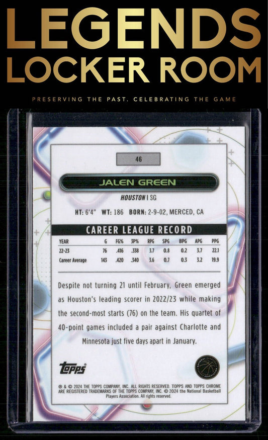 2023-24 Topps Chrome Cosmic #46 Jalen Green