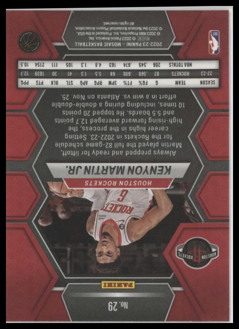 2022-23 Panini Mosaic #29 Kenyon Martin Jr.