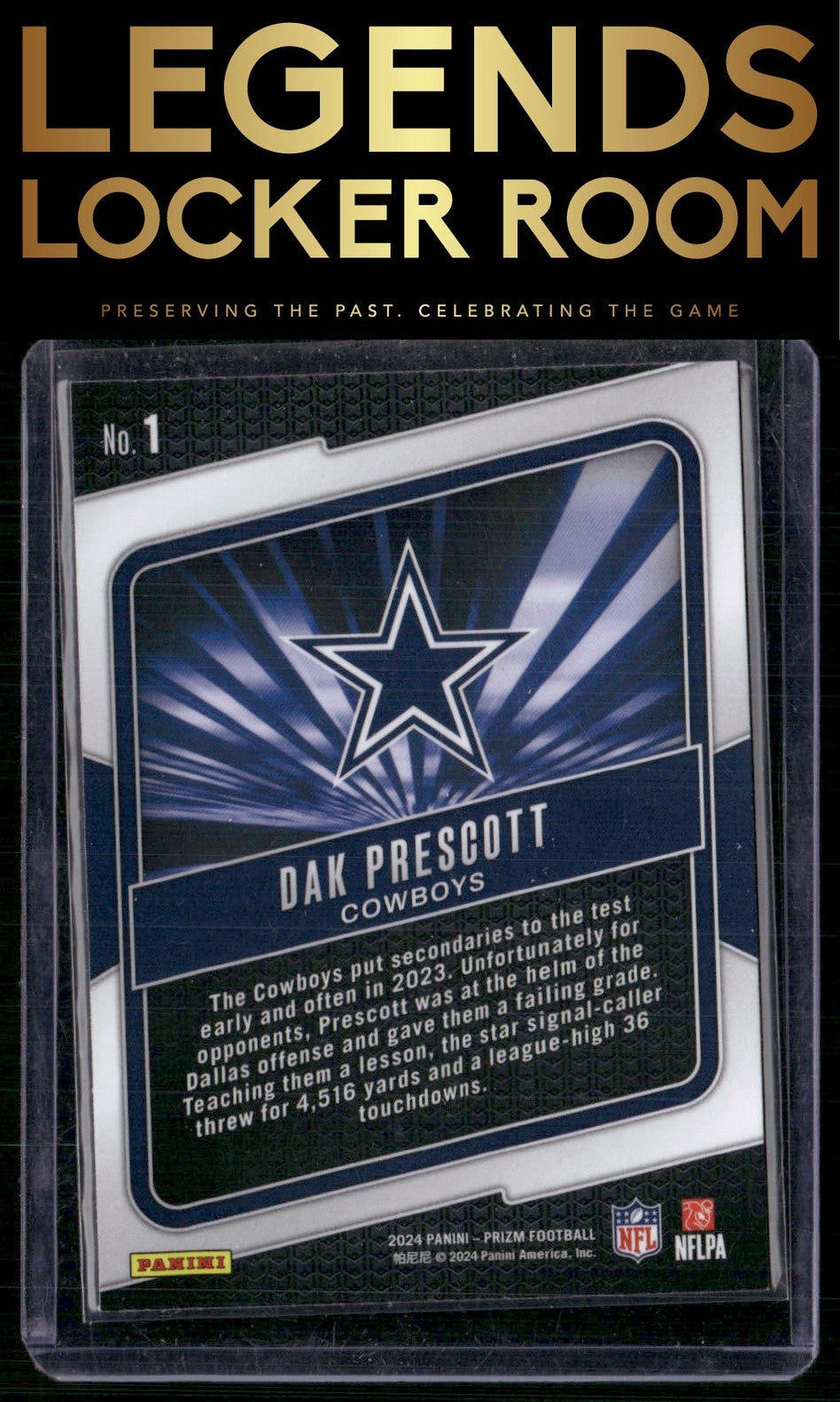 2024 Panini Prizm #1 Dak Prescott Hype