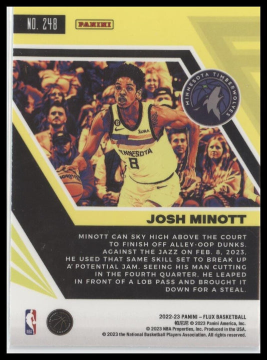 2022-23 Panini Flux #248 Josh Minott