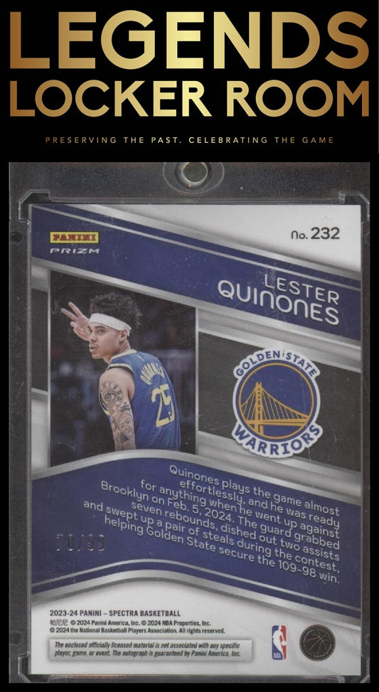 2023-24 Panini Spectra #232 Lester Quinones Celestial #/99
