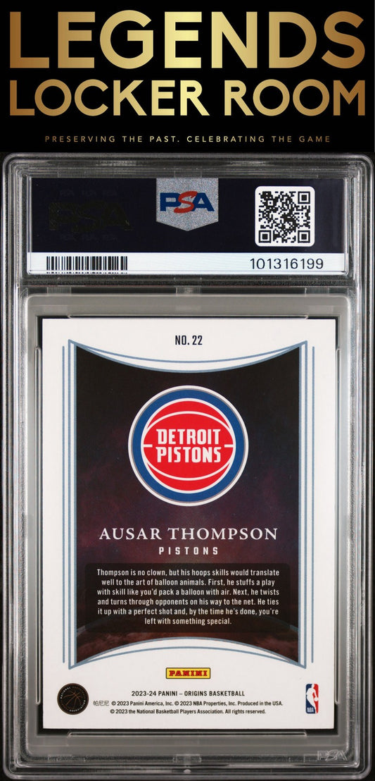 2023 Panini Origins Dawn #22 Ausar Thompson Dawn-Red PSA 7