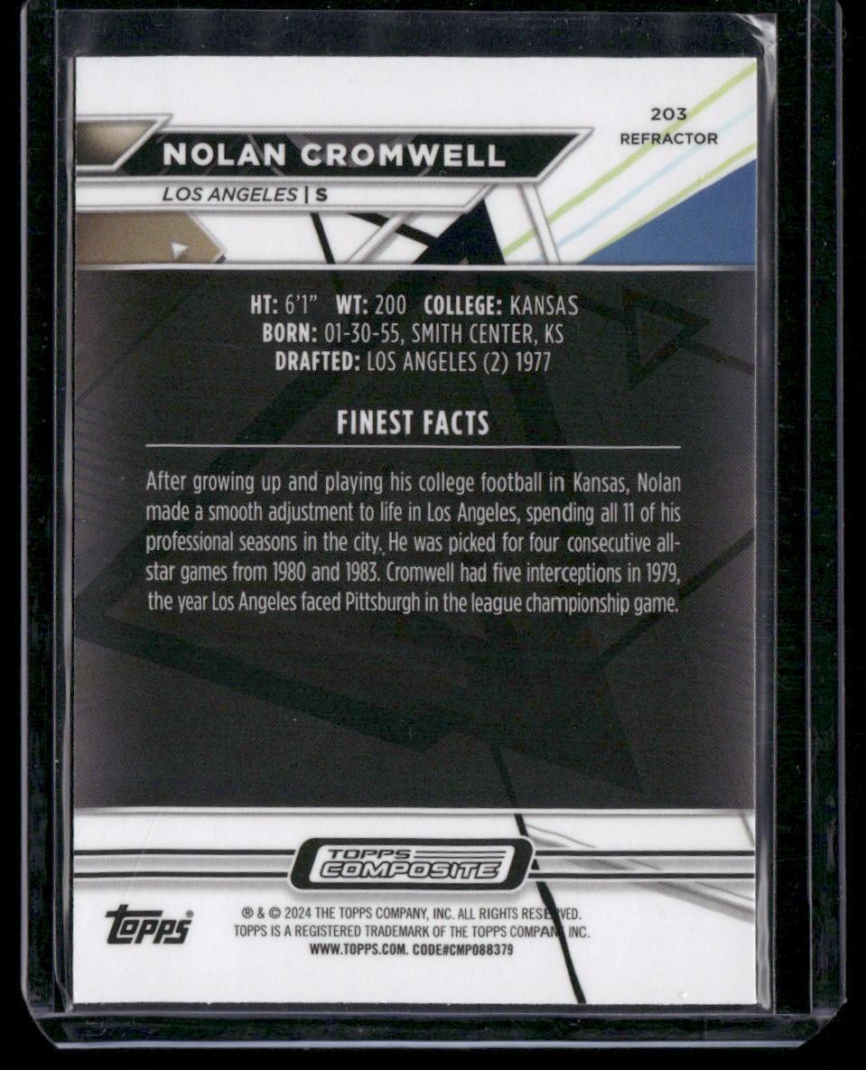 2023 Topps Composite #203 Nolan Cromwell Finest Refractor