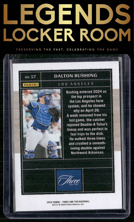 2024 Panini Three and Two #57 Dalton Rushing Holo Blue #/15