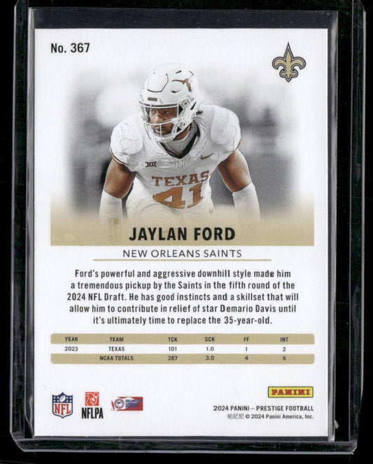 2024 Panini Prestige #367 Jaylan Ford