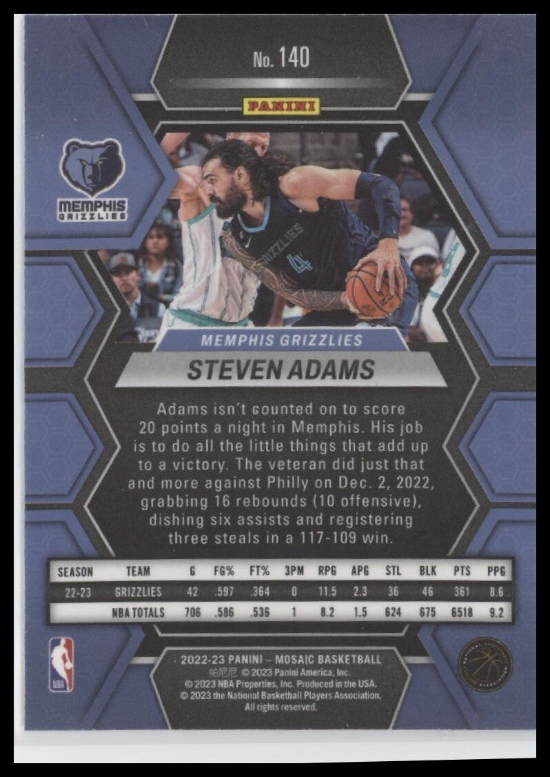 2022-23 Panini Mosaic #140 Steven Adams