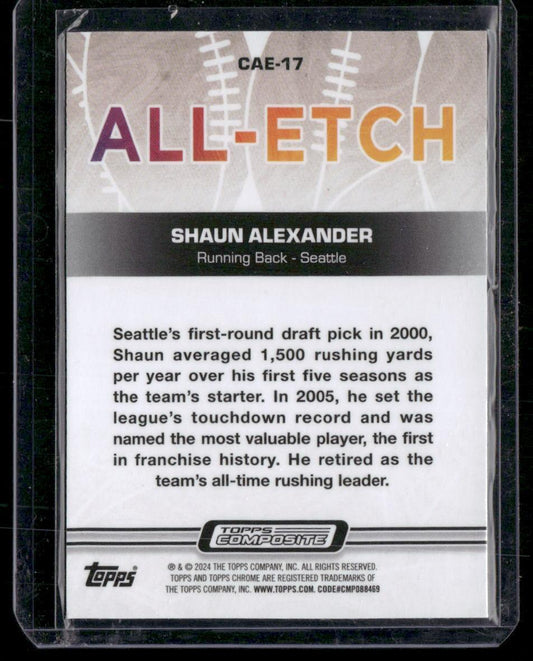 2023 Topps Composite #CAE-17 Shaun Alexander Chrome All Etch