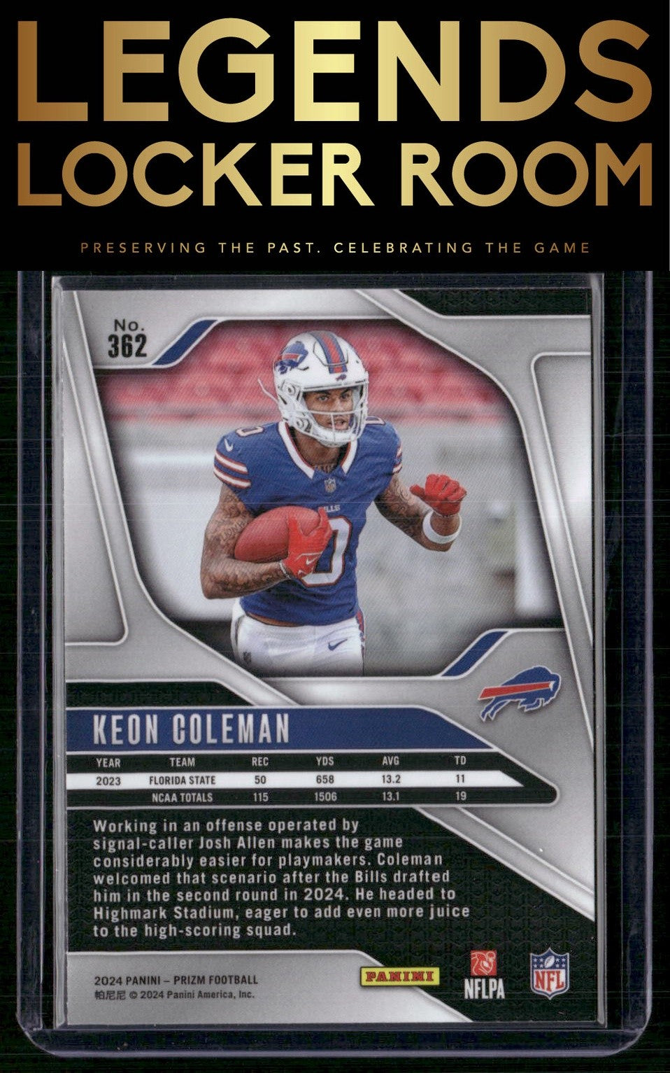 2024 Panini Prizm #362 Keon Coleman