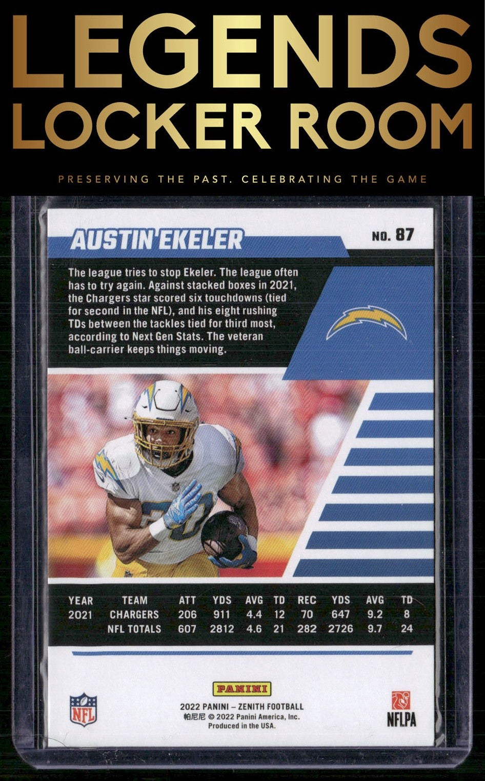 2022 Zenith #87 Austin Ekeler Retail