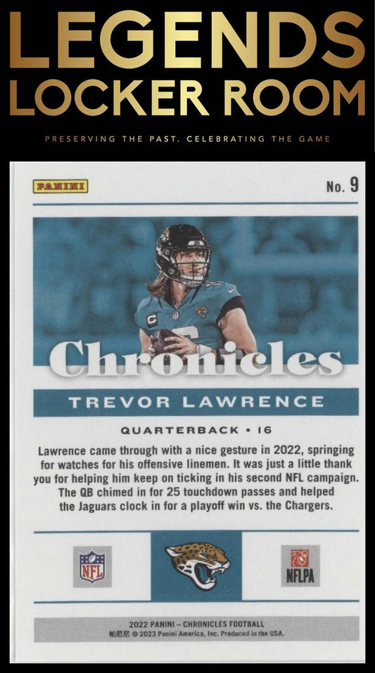 2022 Panini Chronicles #9 Trevor Lawrence