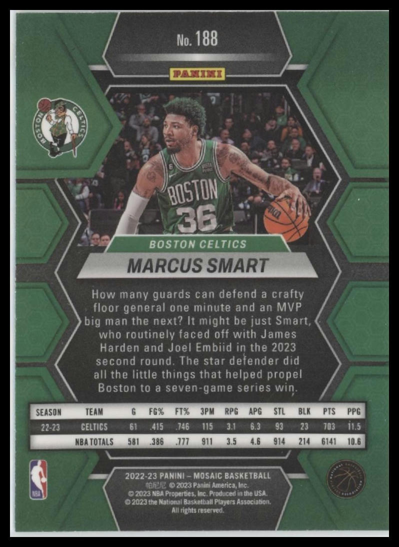 2022-23 Panini Mosaic Marcus Smart