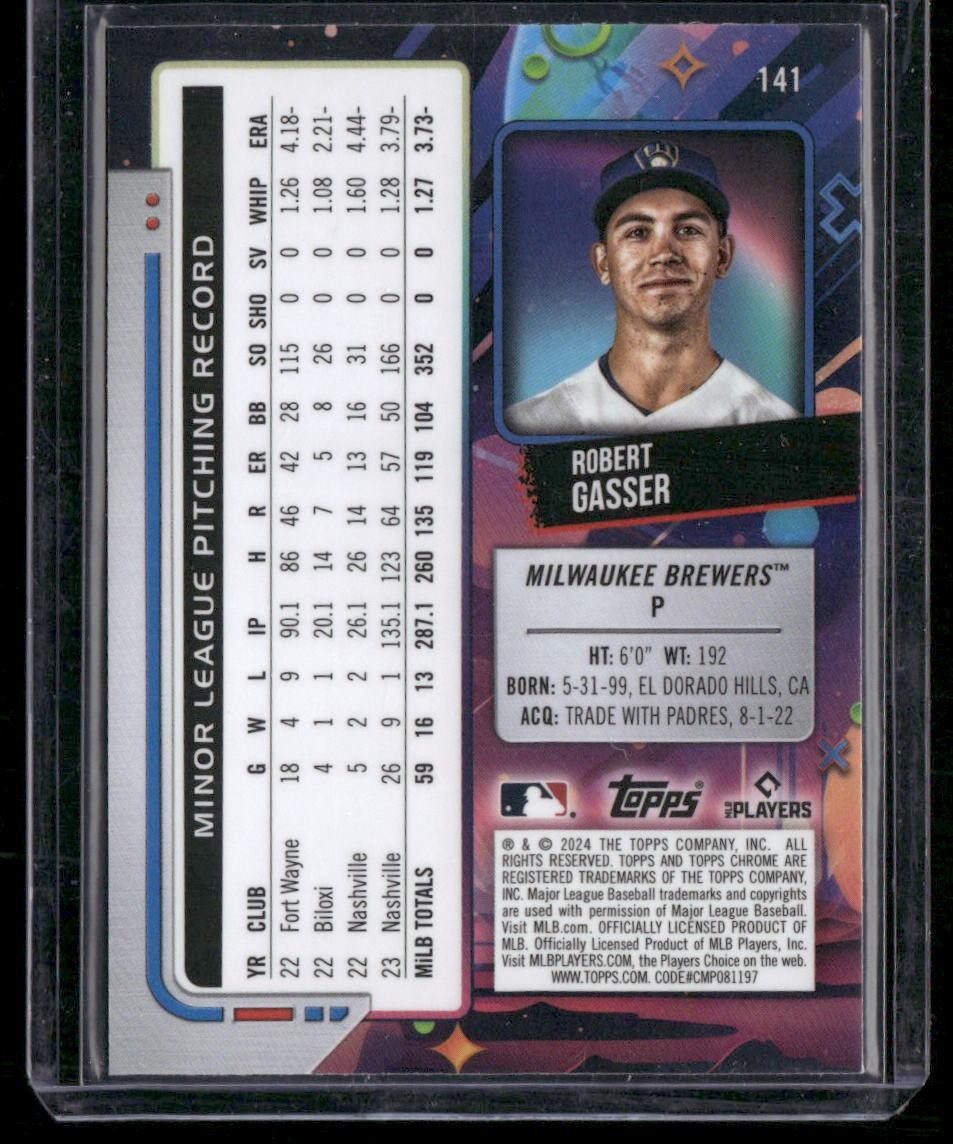 2024 Topps Chrome Cosmic #141 Robert Gasser