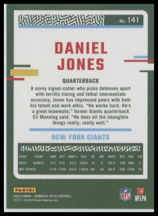 2023 Donruss Optic #141 Daniel Jones