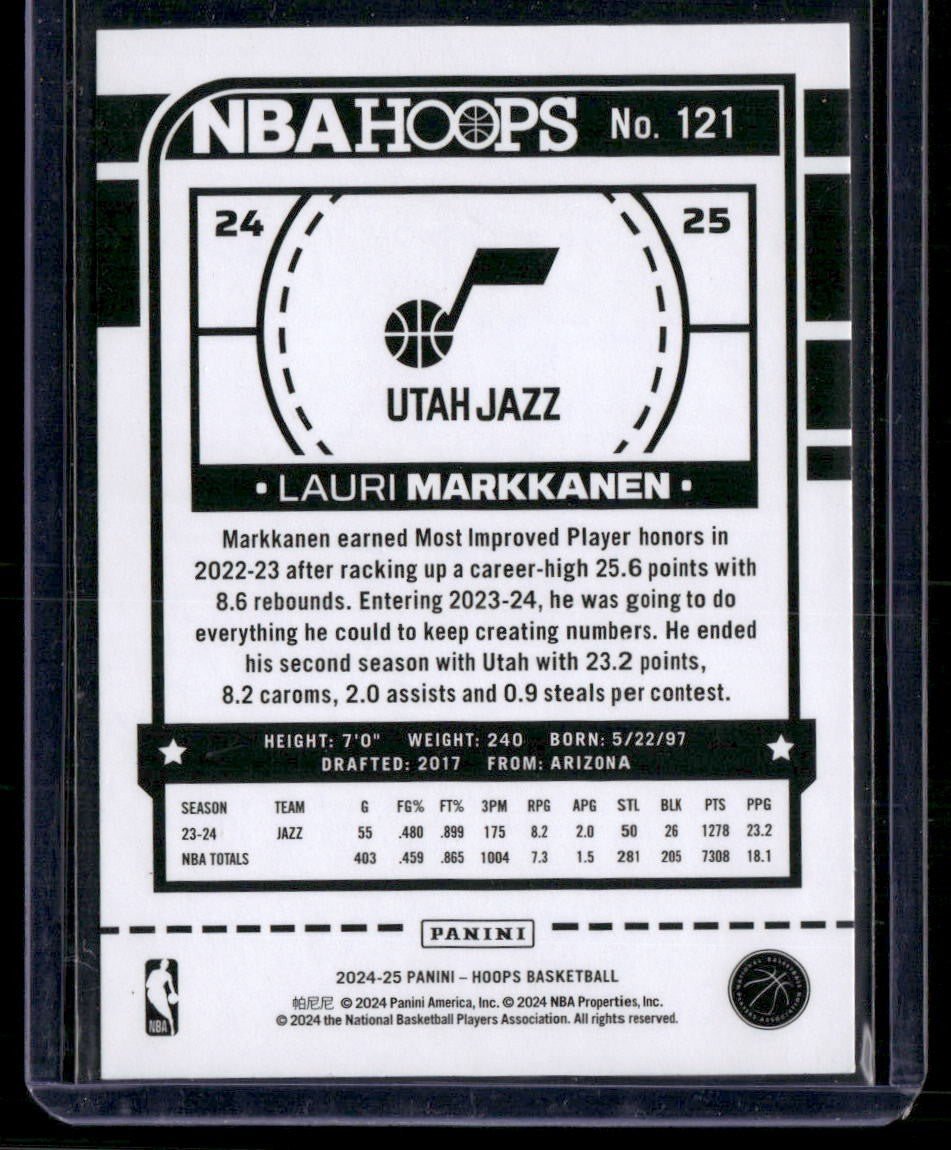 2024-25 Hoops #121 Lauri Markkanen