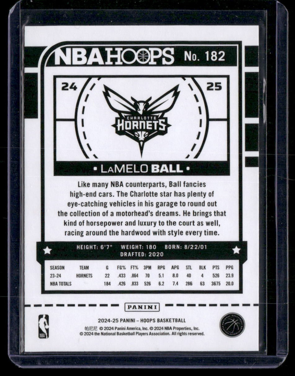 2024-25 Hoops #182 LaMelo Ball