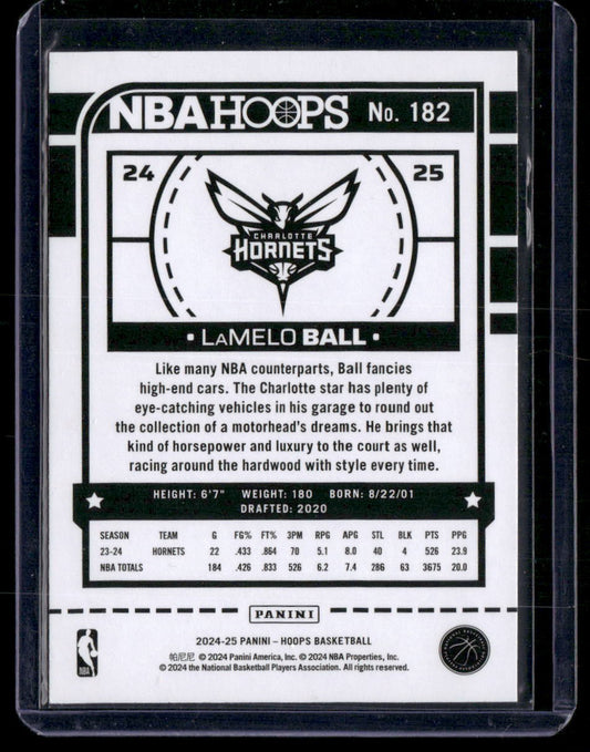 2024-25 Hoops #182 LaMelo Ball
