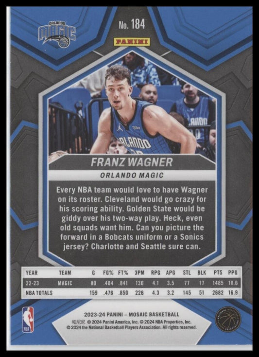 2023-24 Panini Mosaic #184 Franz Wagner
