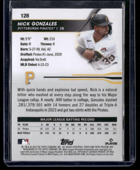 2024 Topps Pristine #128 Nick Gonzales