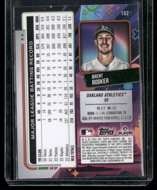 2024 Topps Chrome Cosmic #102 Brent Rooker
