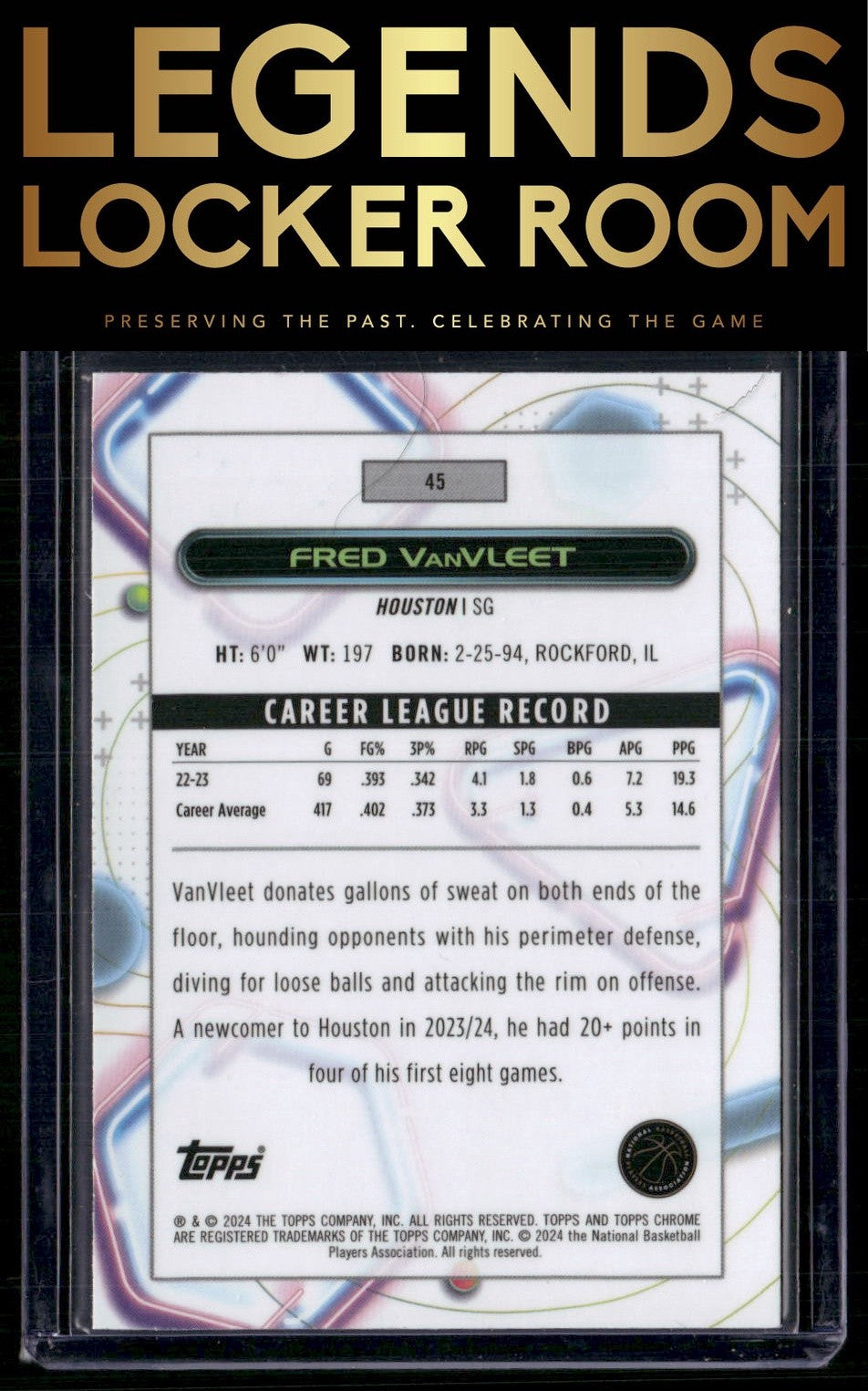 2023-24 Topps Chrome Cosmic #45 Fred VanVleet