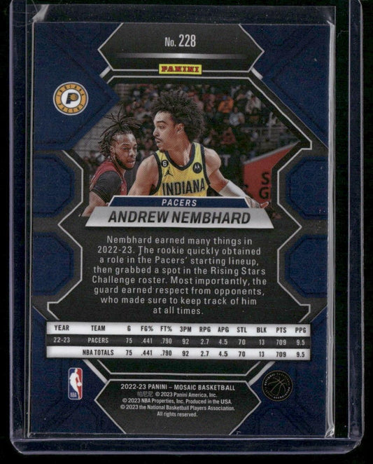 2022-23 Panini Mosaic #228 Andrew Nembhard