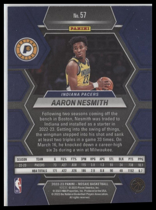 2022-23 Panini Mosaic #57 Aaron Nesmith