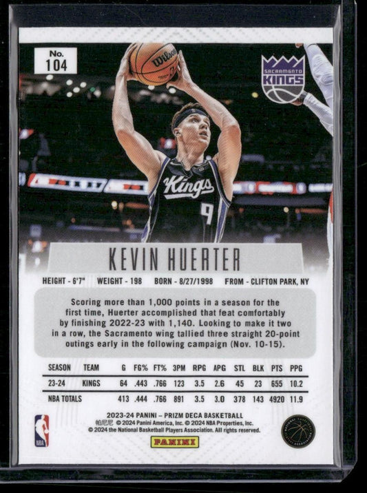 2023-24 Panini Prizm Deca #104 Kevin Huerter