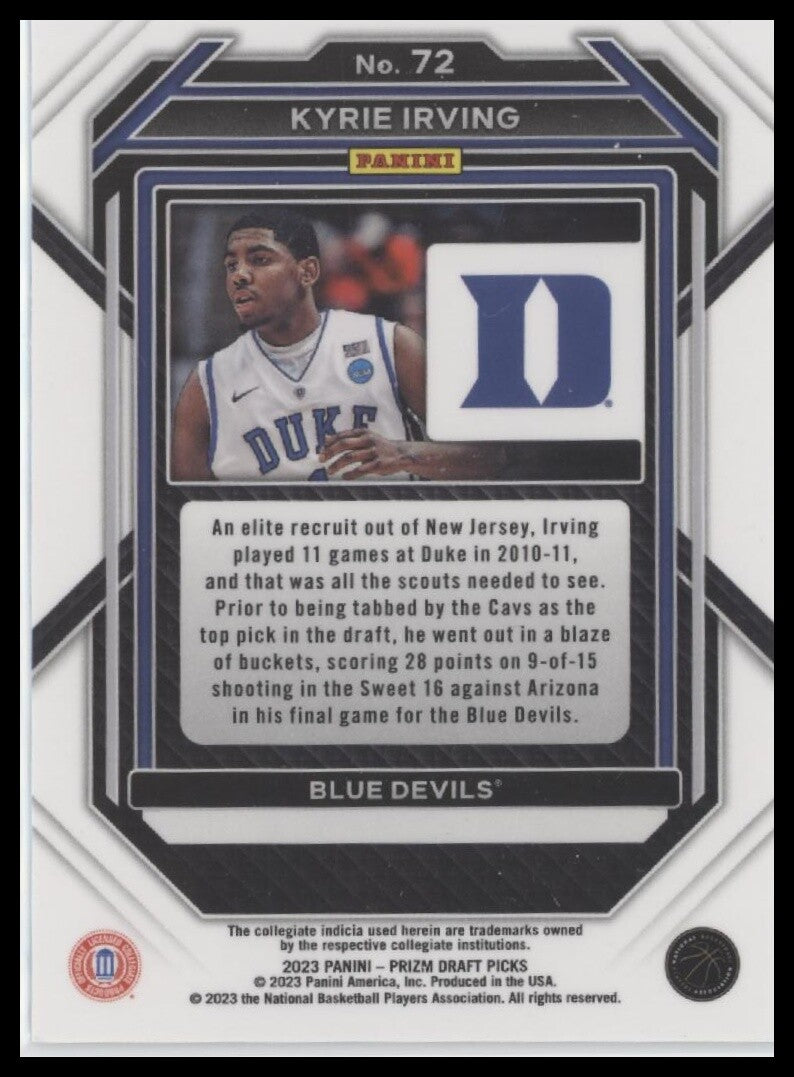 2023 Panini Prizm Draft Picks #72 Kyrie Irving