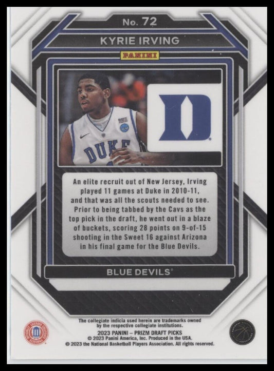 2023 Panini Prizm Draft Picks #72 Kyrie Irving