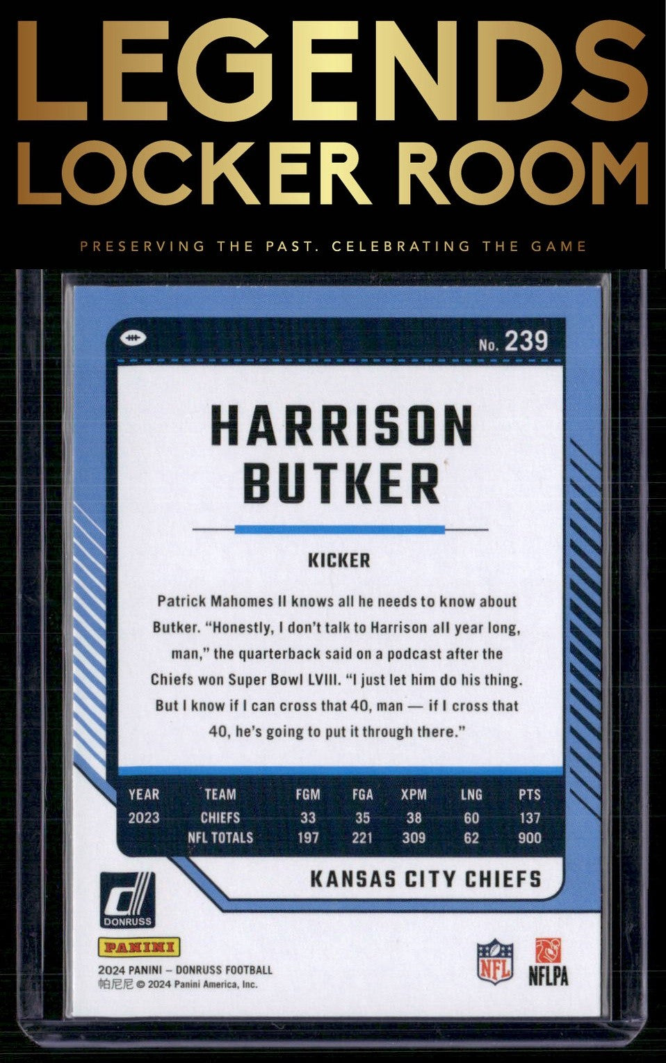 2024 Donruss #239 Harrison Butker