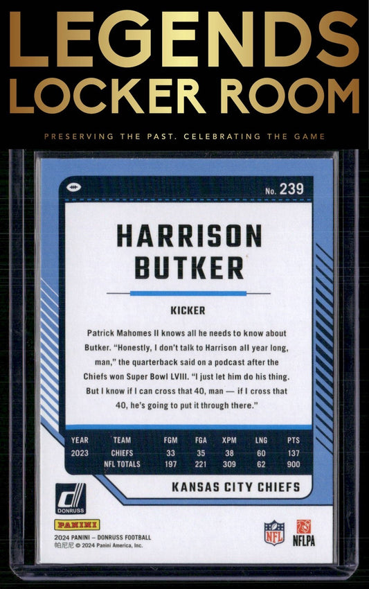 2024 Donruss #239 Harrison Butker