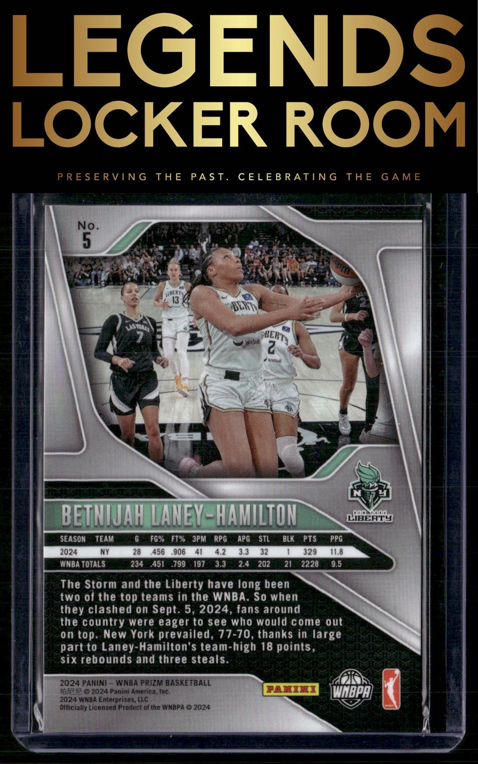 2024 Panini Prizm WNBA #5 Betnijah Laney-Hamilton
