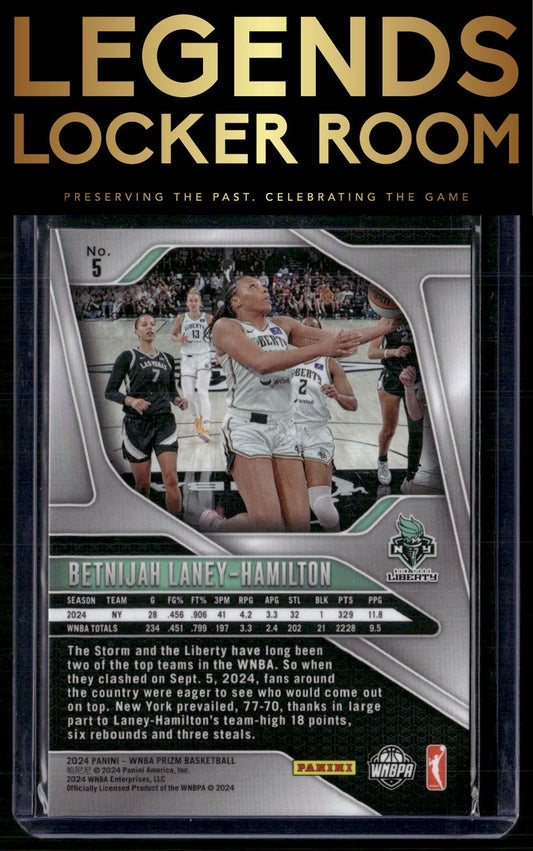 2024 Panini Prizm WNBA #5 Betnijah Laney-Hamilton