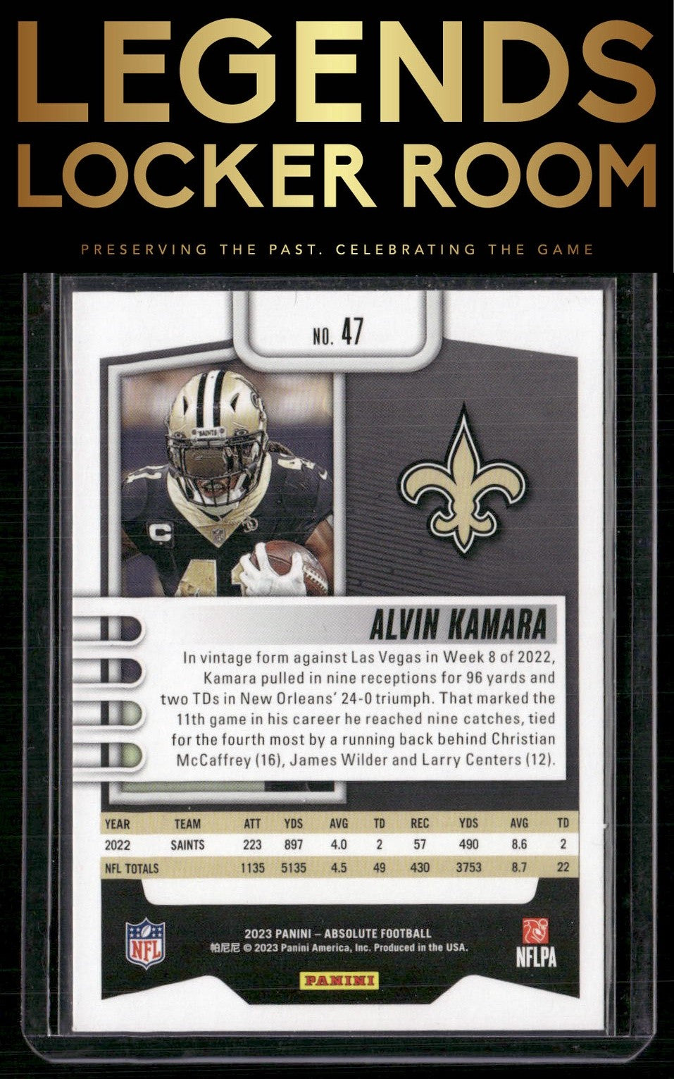 2023 Panini Absolute #47 Alvin Kamara Retail