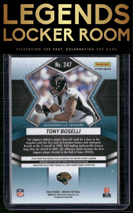 2022 Panini Mosaic #247 Tony Boselli Honeycomb