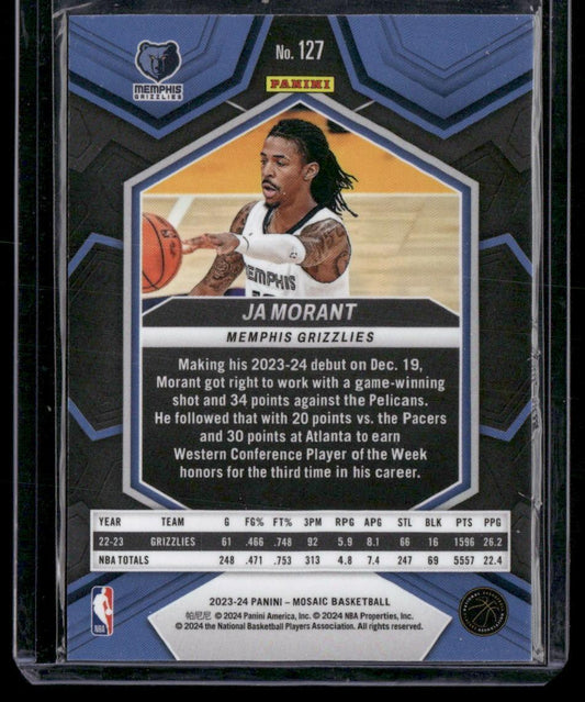 2023-24 Panini Mosaic #127 Ja Morant