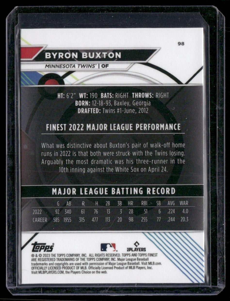 2023 Finest #98 Byron Buxton
