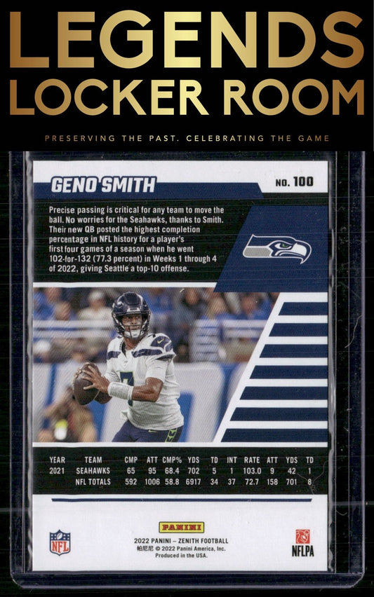 2022 Zenith #100 Geno Smith Retail