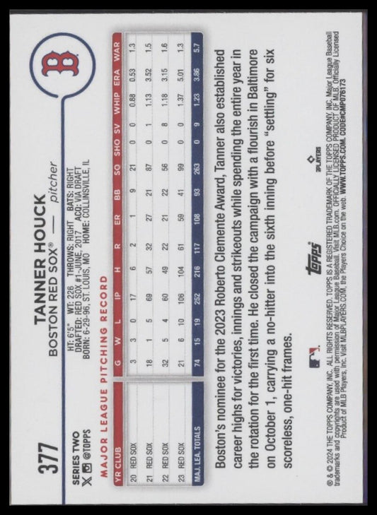2024 Topps #377 Tanner Houck